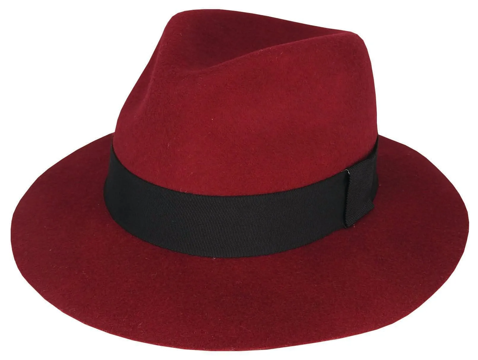 Duke - Wool Felt Raw Edge Fedora