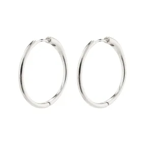 EANNA recycled large hoops silver-plated