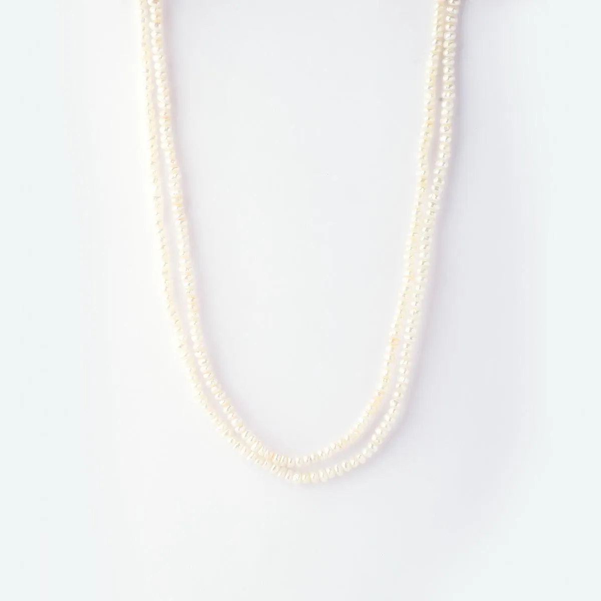 Elegant White Pearl Necklace