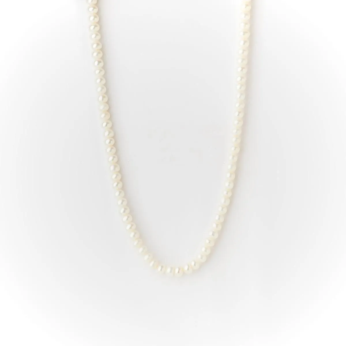 Elegant White Pearl Necklace