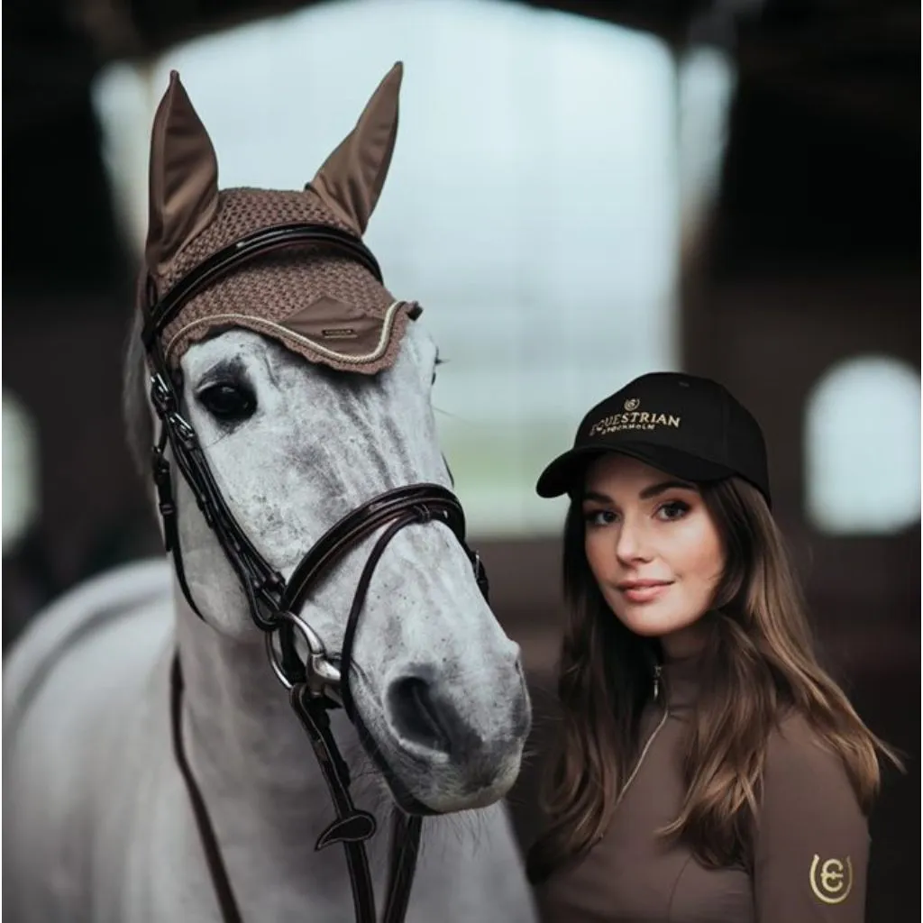 Equestrian Stockholm Cap Black Gold