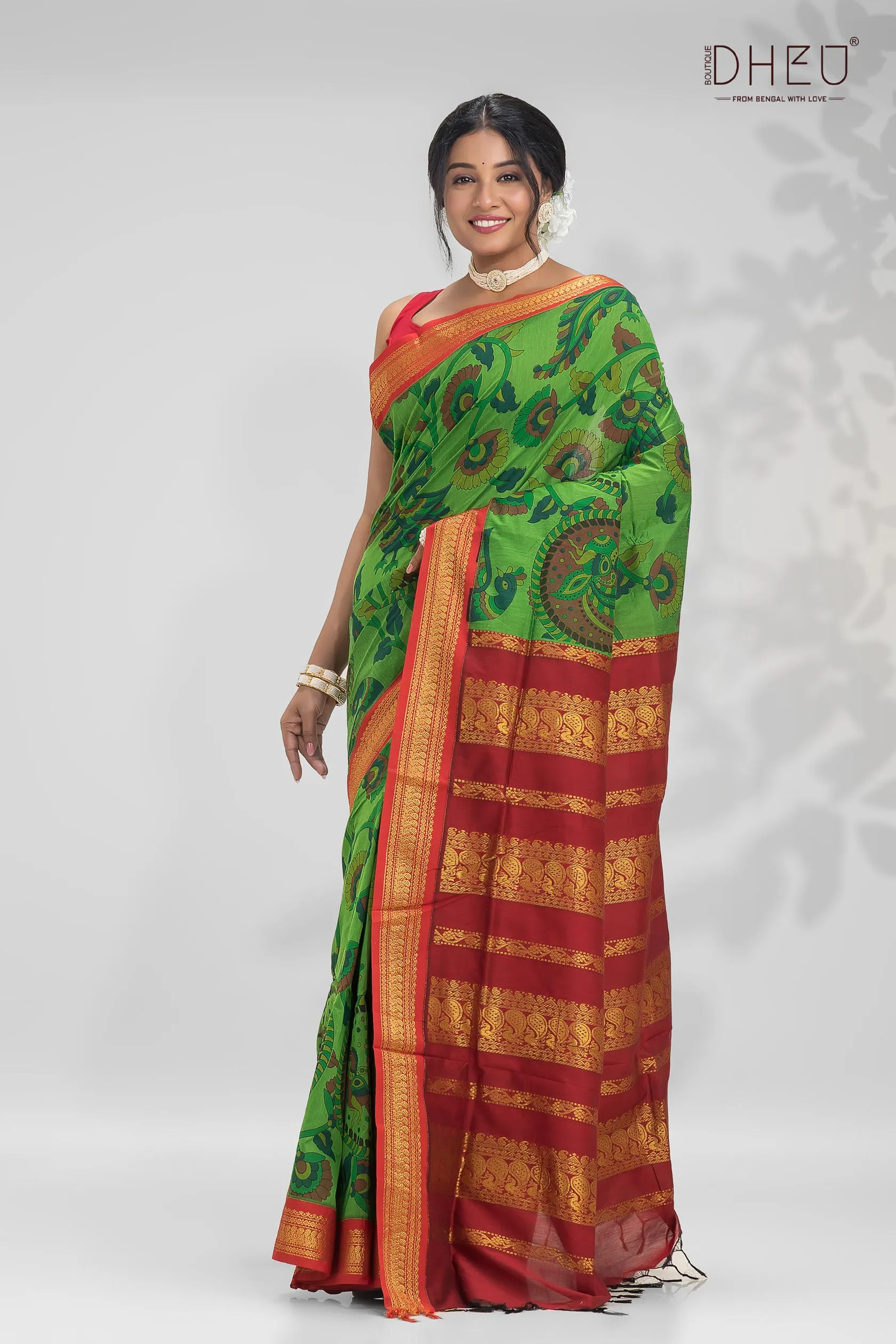 Exclusive Kalamkari Silk Saree