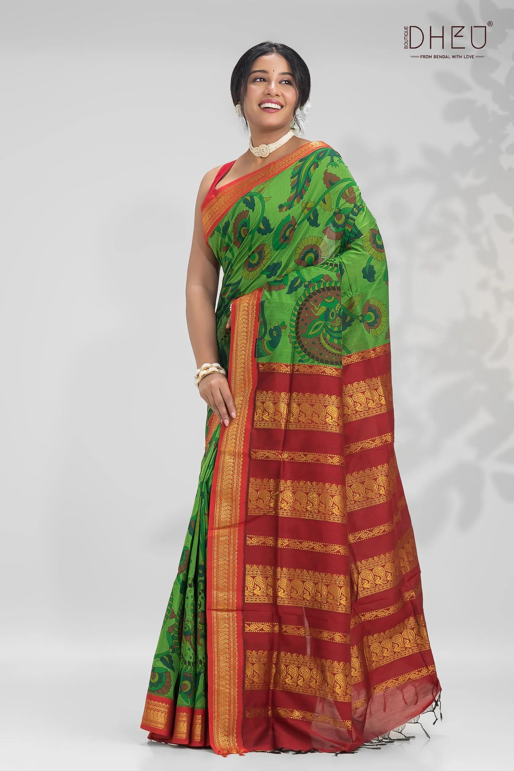 Exclusive Kalamkari Silk Saree