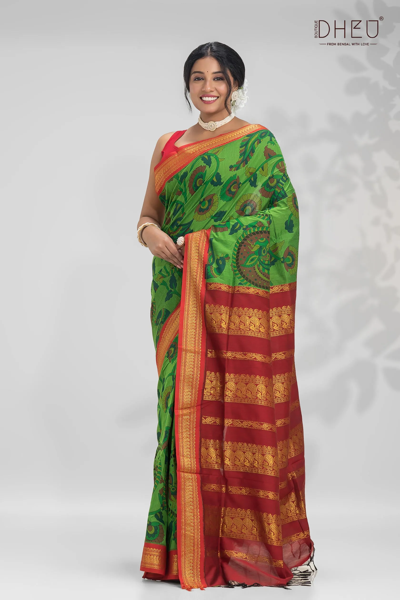 Exclusive Kalamkari Silk Saree