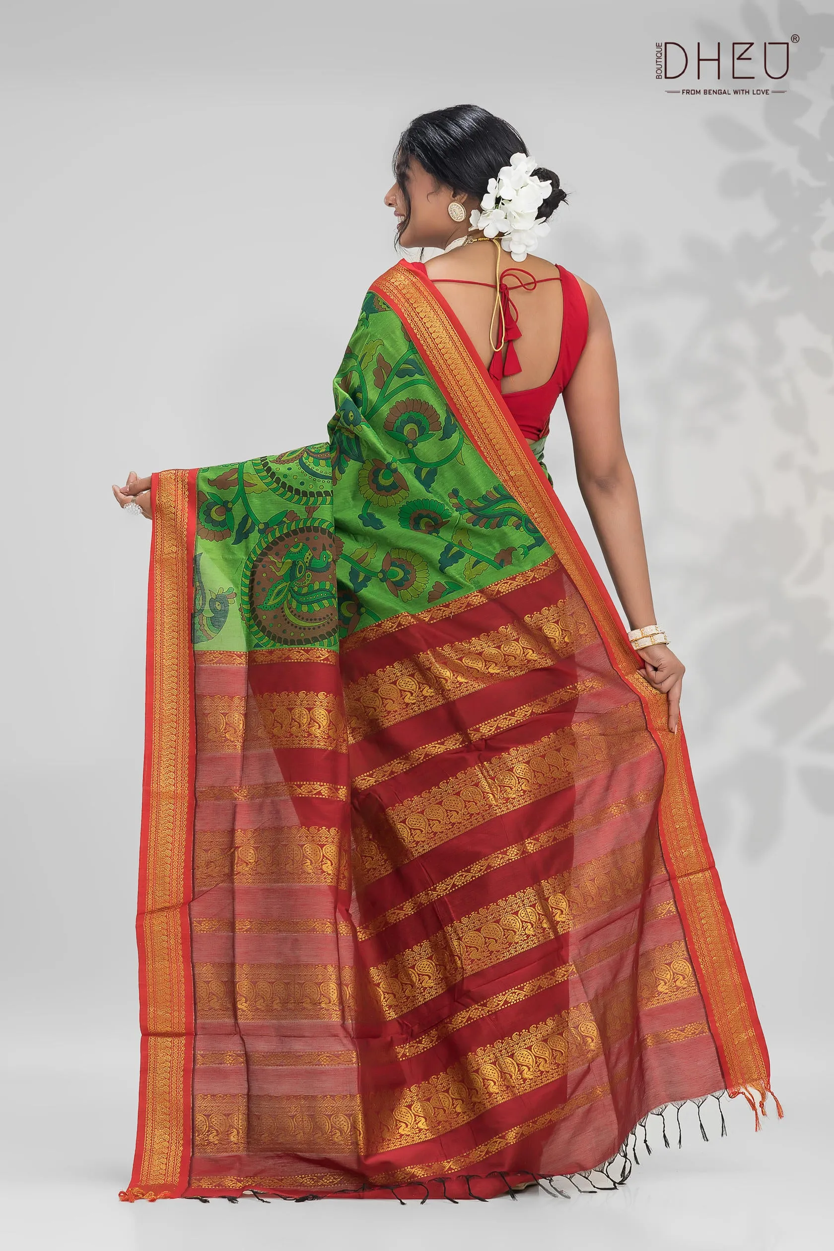 Exclusive Kalamkari Silk Saree