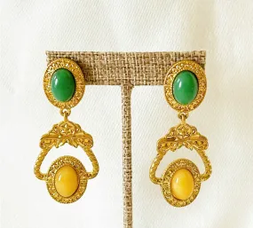 Fabulous large statement pierced earrings