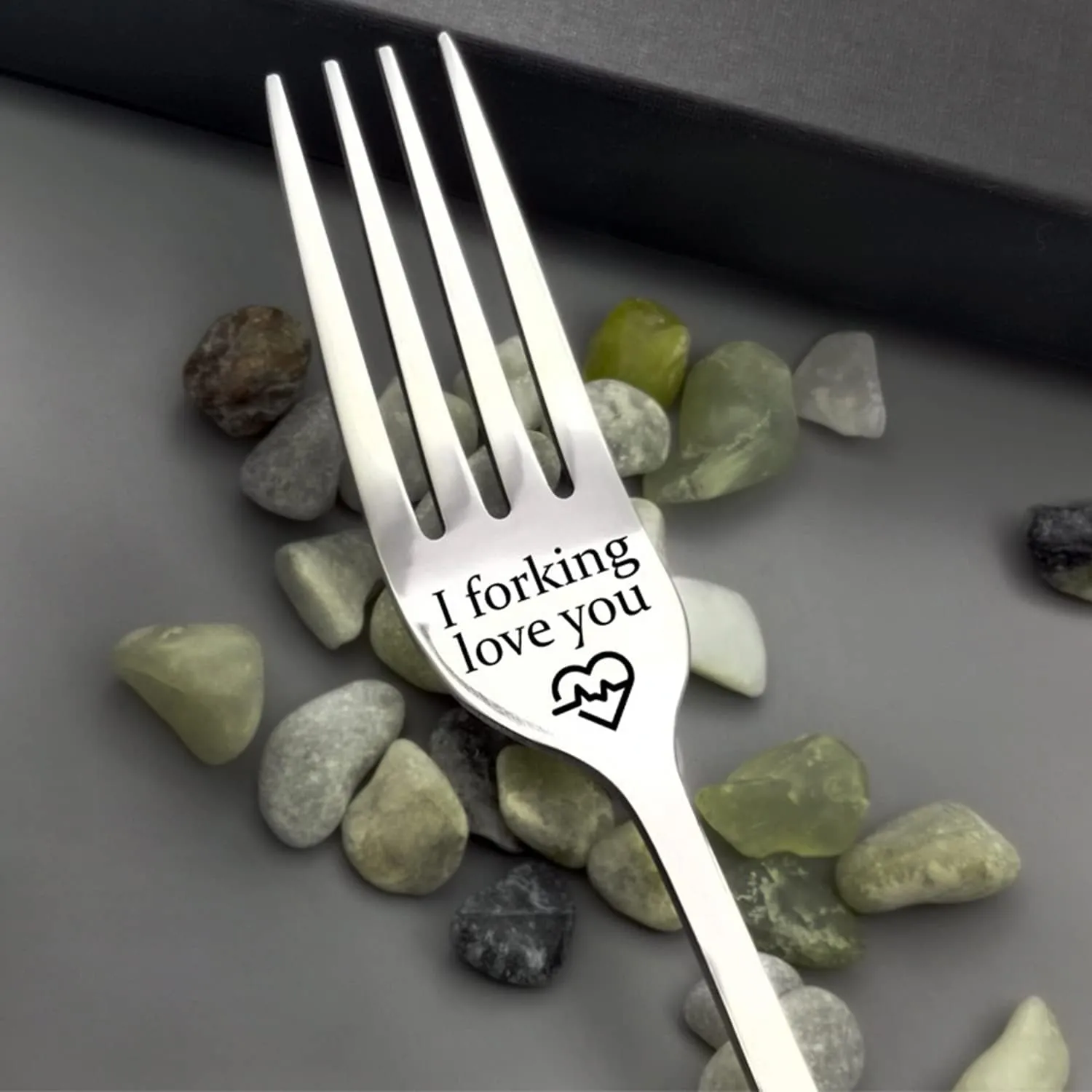 Forking Love You Funny Engraved Forks, Stainless Steel Engraved Fork, Dinner Fork-I Forking Love You, Unique Carving Fork Best Gifts for Christmas Valentine's Day