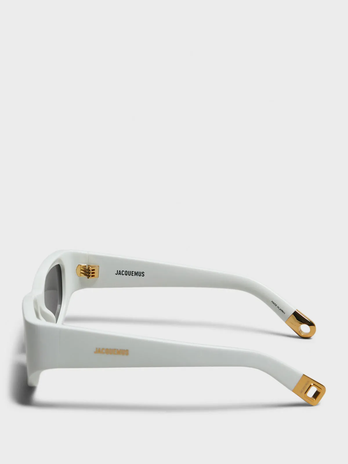 Gala Sunglasses in White, Yellow Gold and Grey