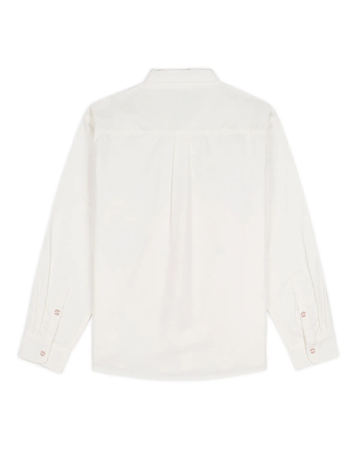 Gaspar Bad Apple Long Sleeve Button Up - White