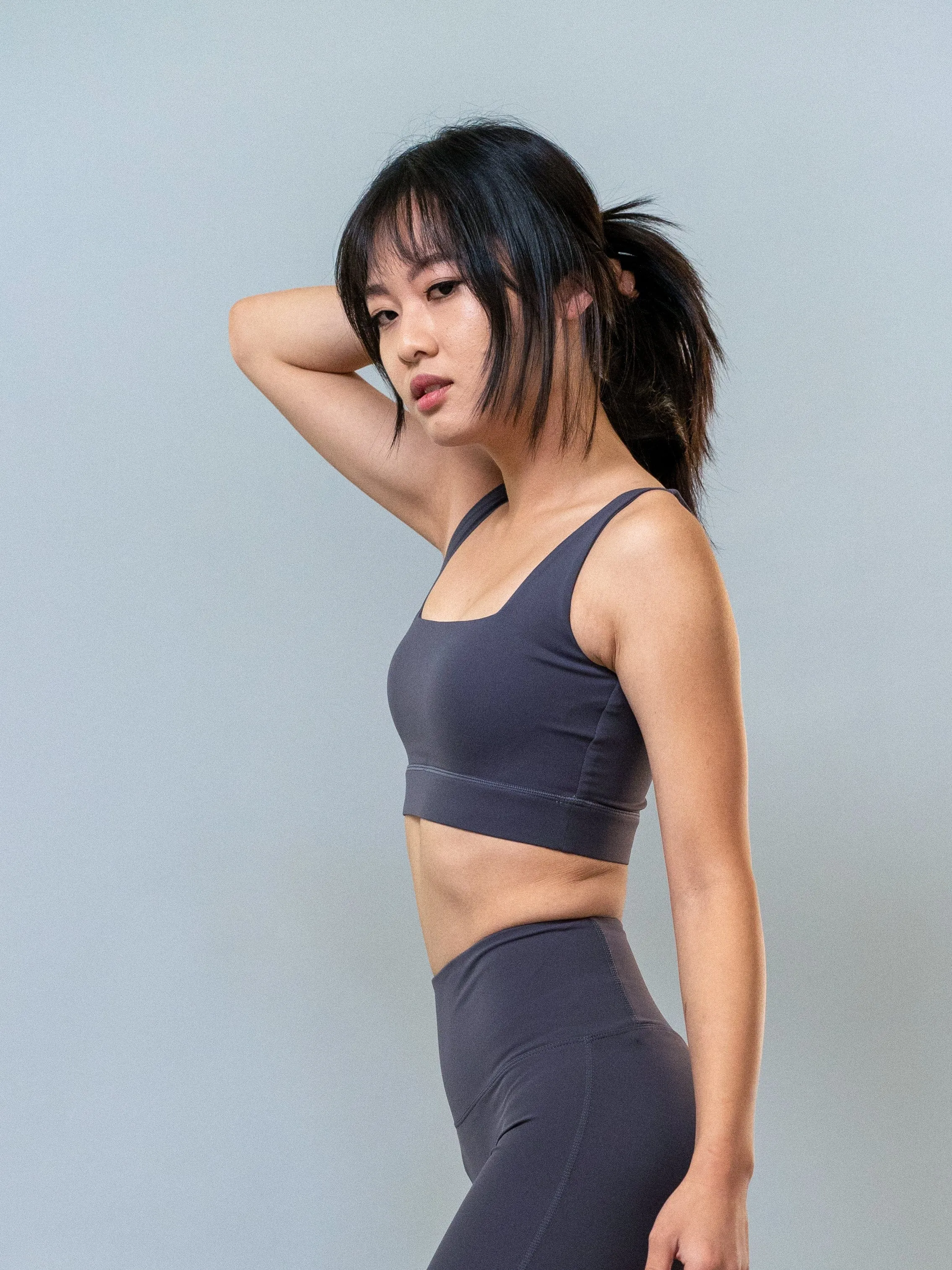 Georgia Bra Top - Dark Gray