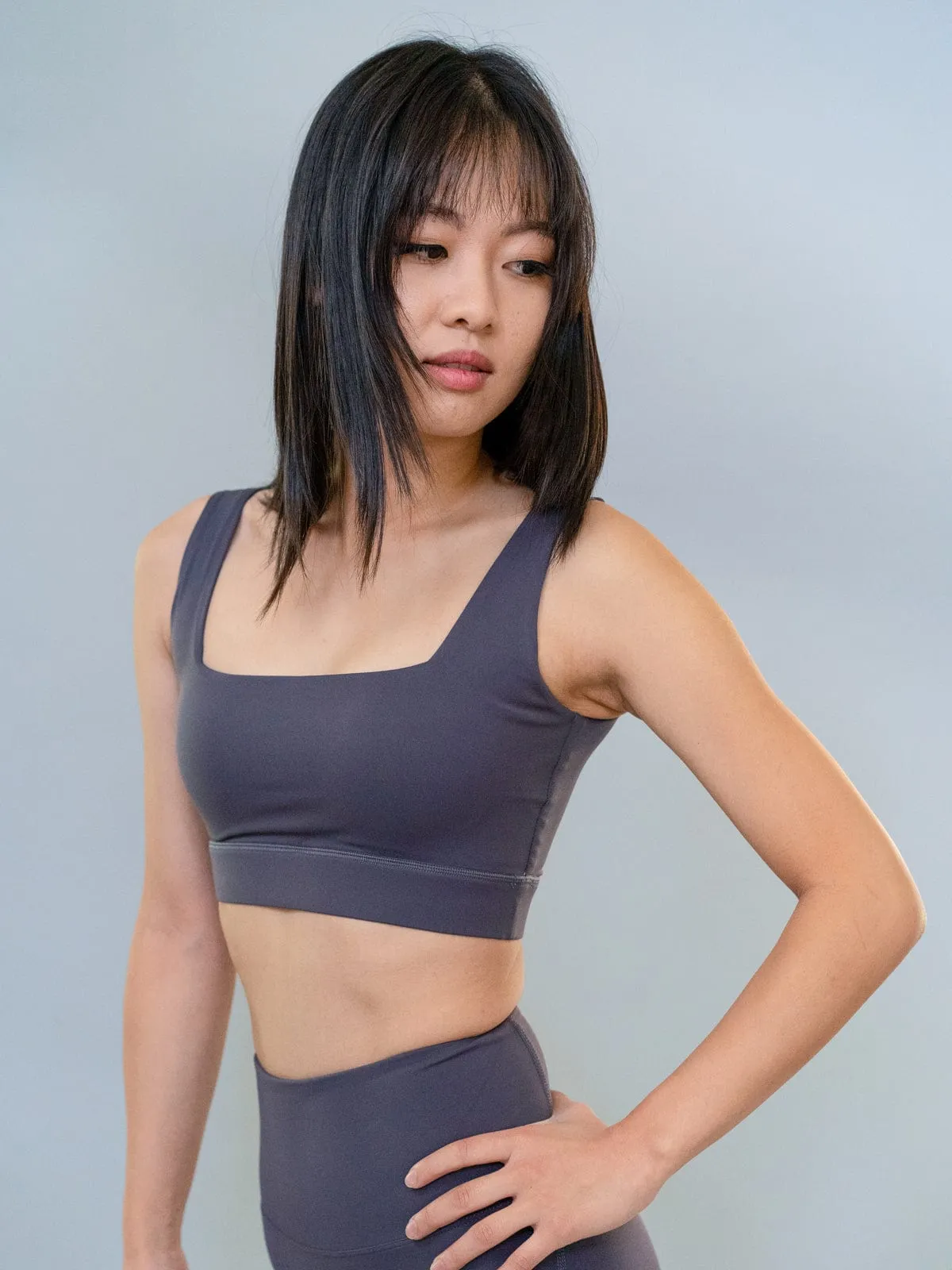 Georgia Bra Top - Dark Gray