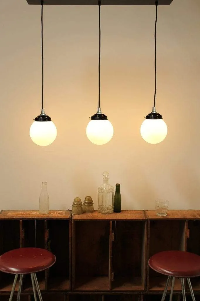 Glass Ball Light Linear Pendant