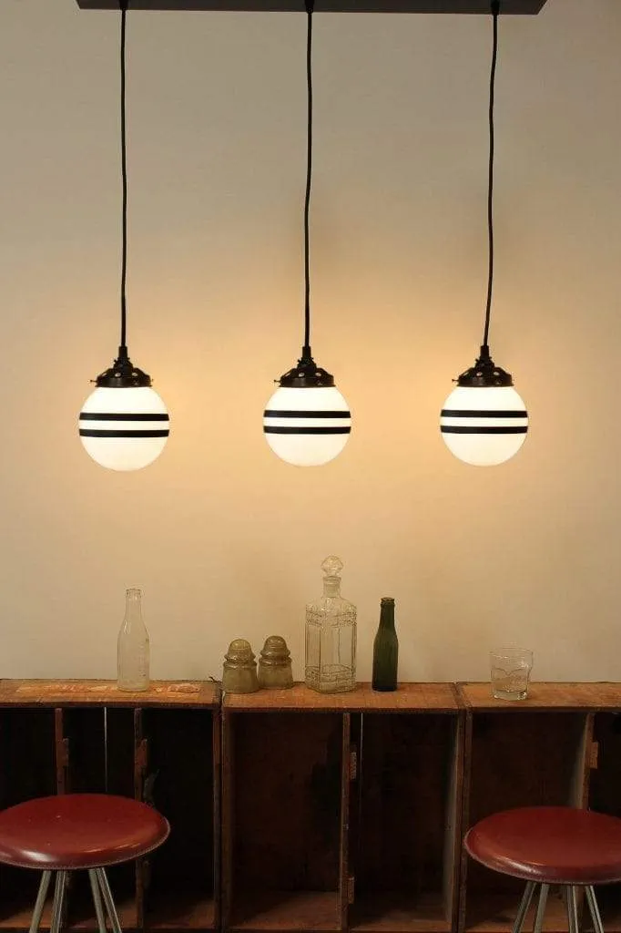 Glass Ball Light Linear Pendant