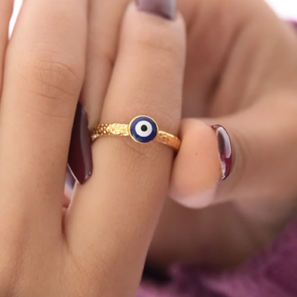 Golden Gaze Evil Eye Ring