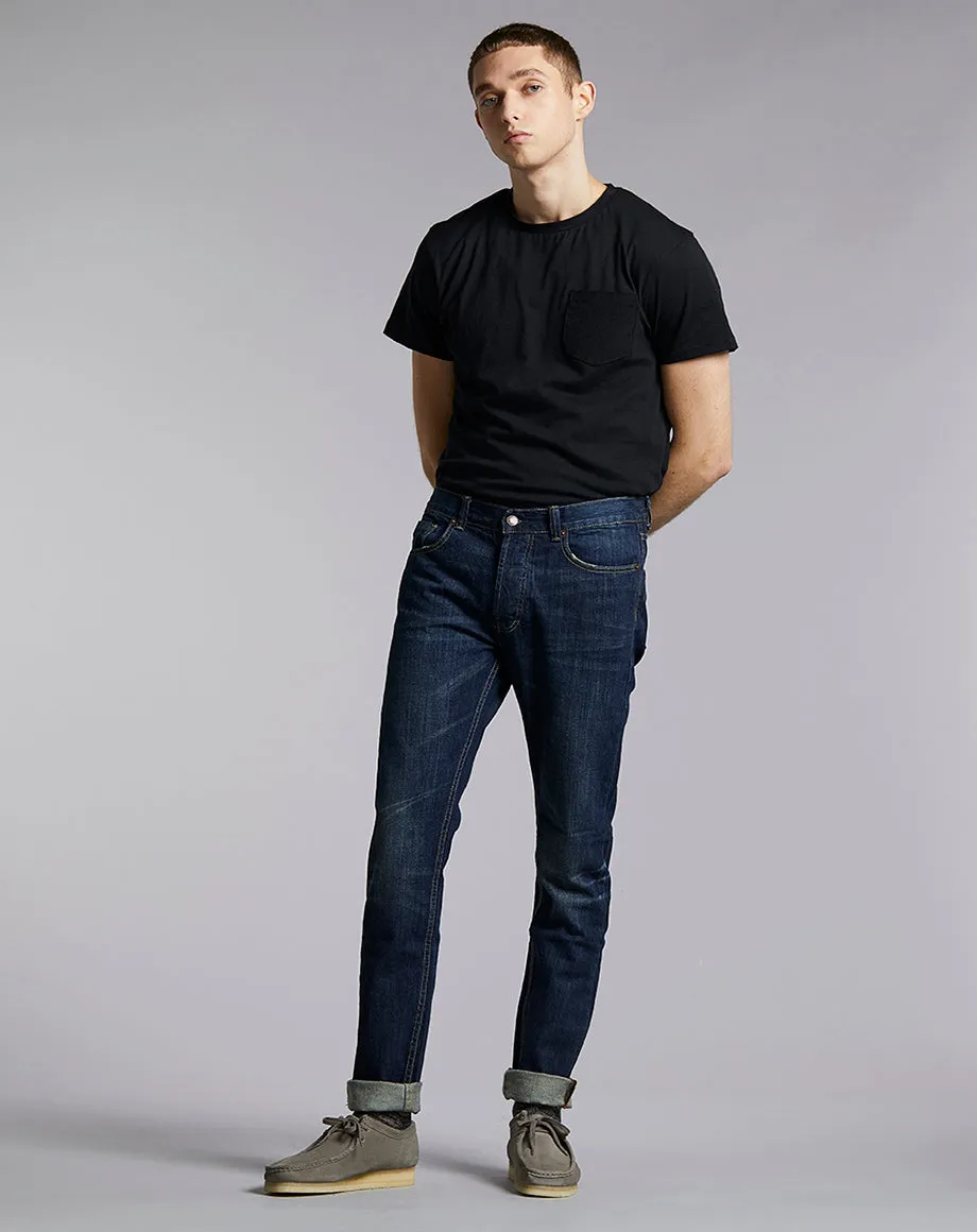 GONZO INIKO REGULAR DENIM JEAN | DARK INDIGO VINTAGE WASH