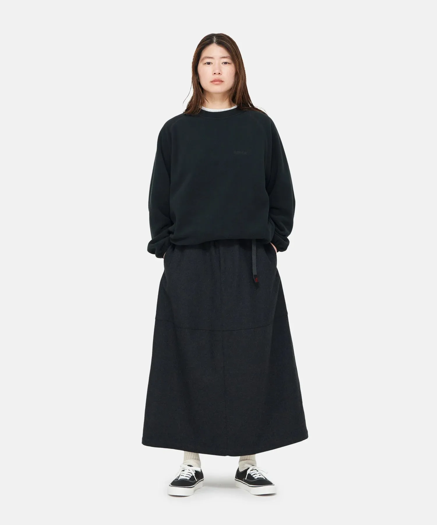 Optimized Title: Gramicci Womens Charcoal Wool Paneled Skirt - Stylish and Comfortable Everyday Wear