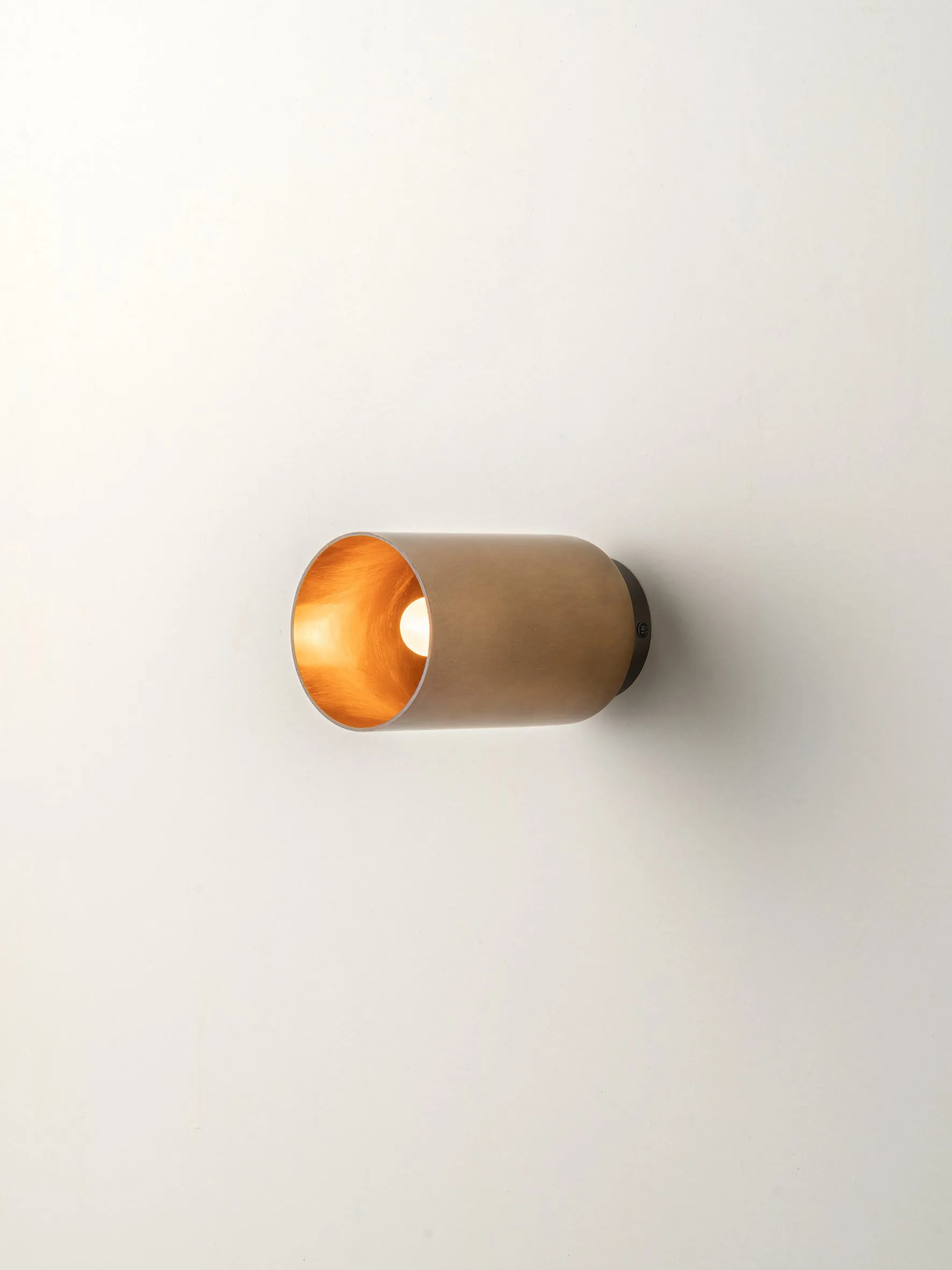 Guilla - brass cylinder wall light