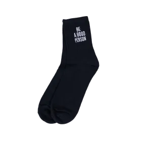 Half Crew Socks - Black