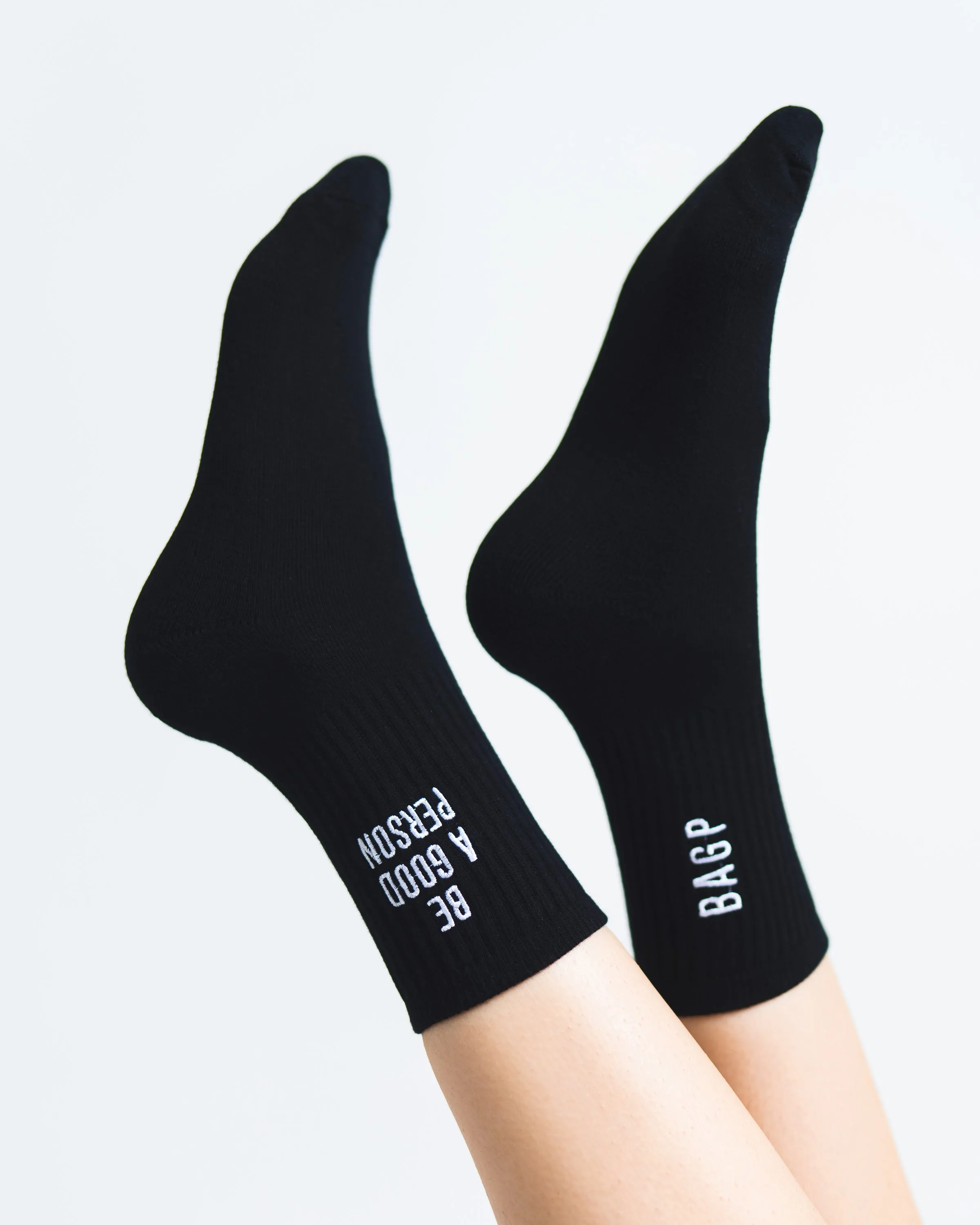 Half Crew Socks - Black