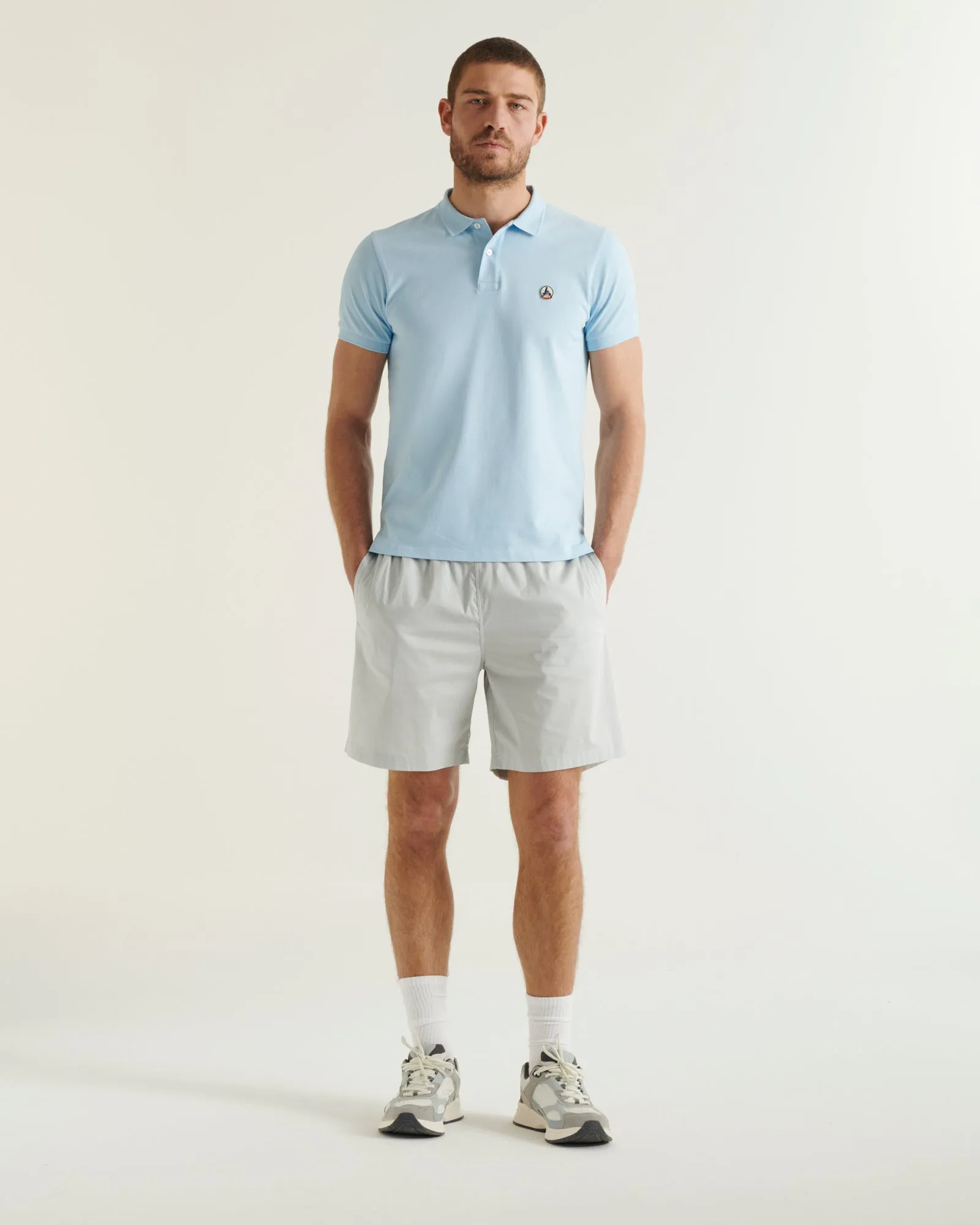 Heaven blue Marbella organic cotton polo shirt