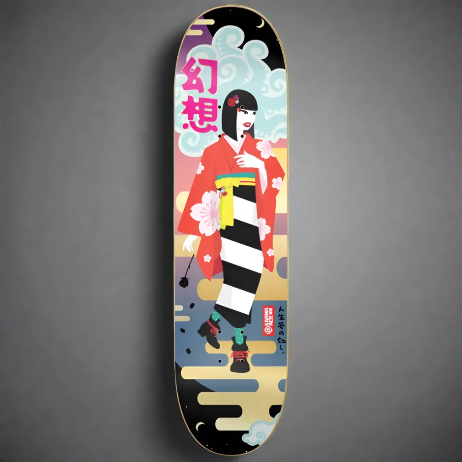 Karma Ace: Dreamie-chan - Custom Skateboard