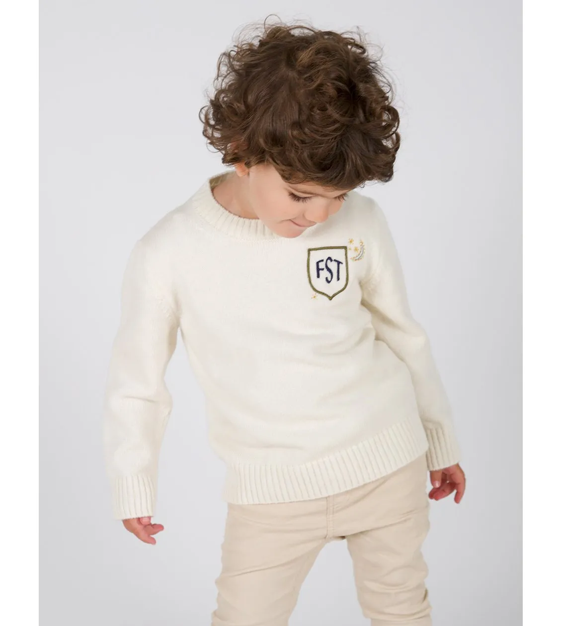 Kids Petite Crew with Heraldry