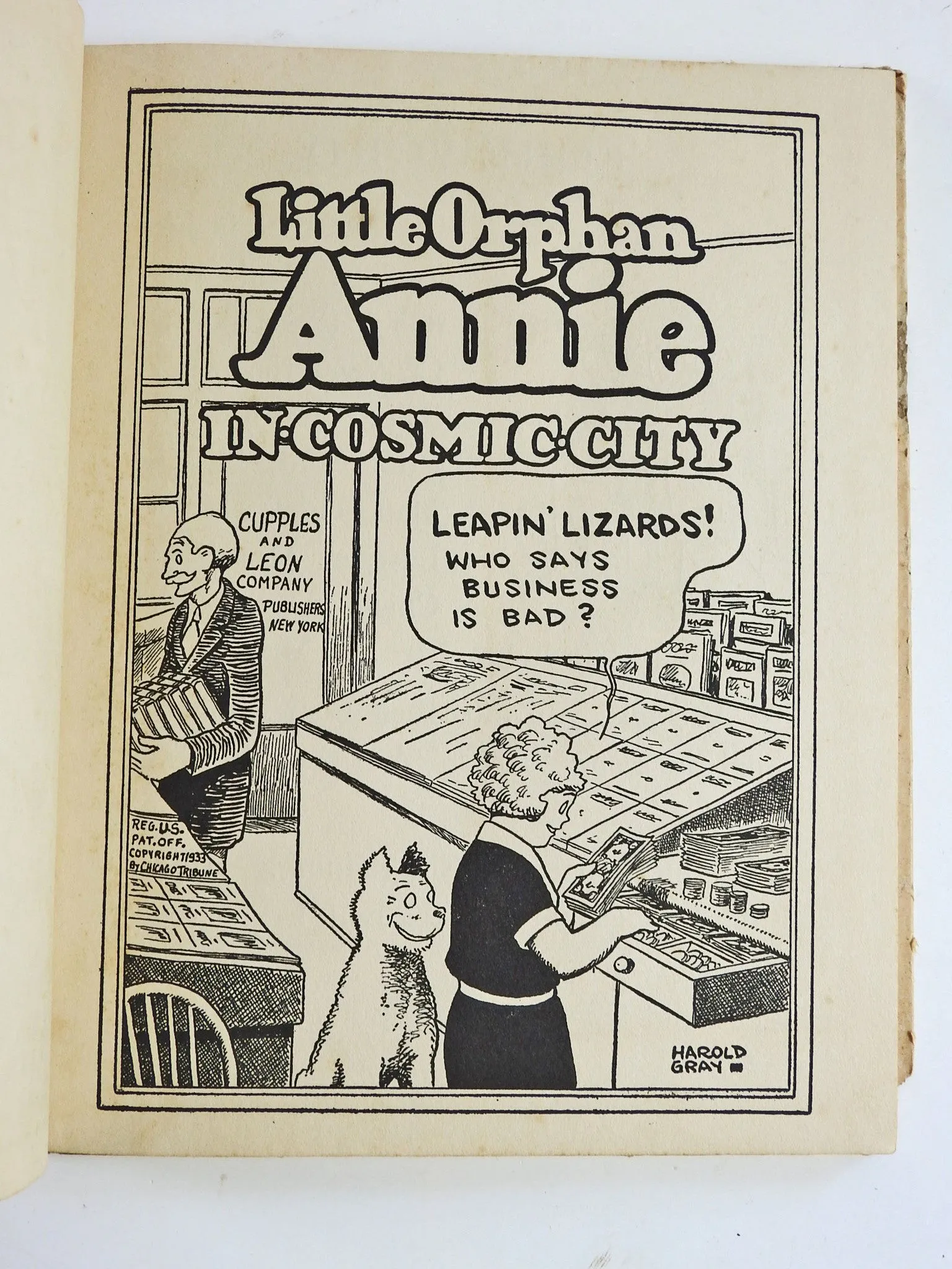 Little Orphan Annie in Cosmic City 1933 Book