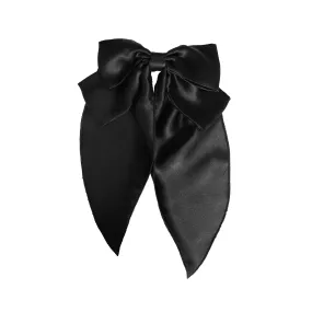 Lottie Hair Bow Black Silk