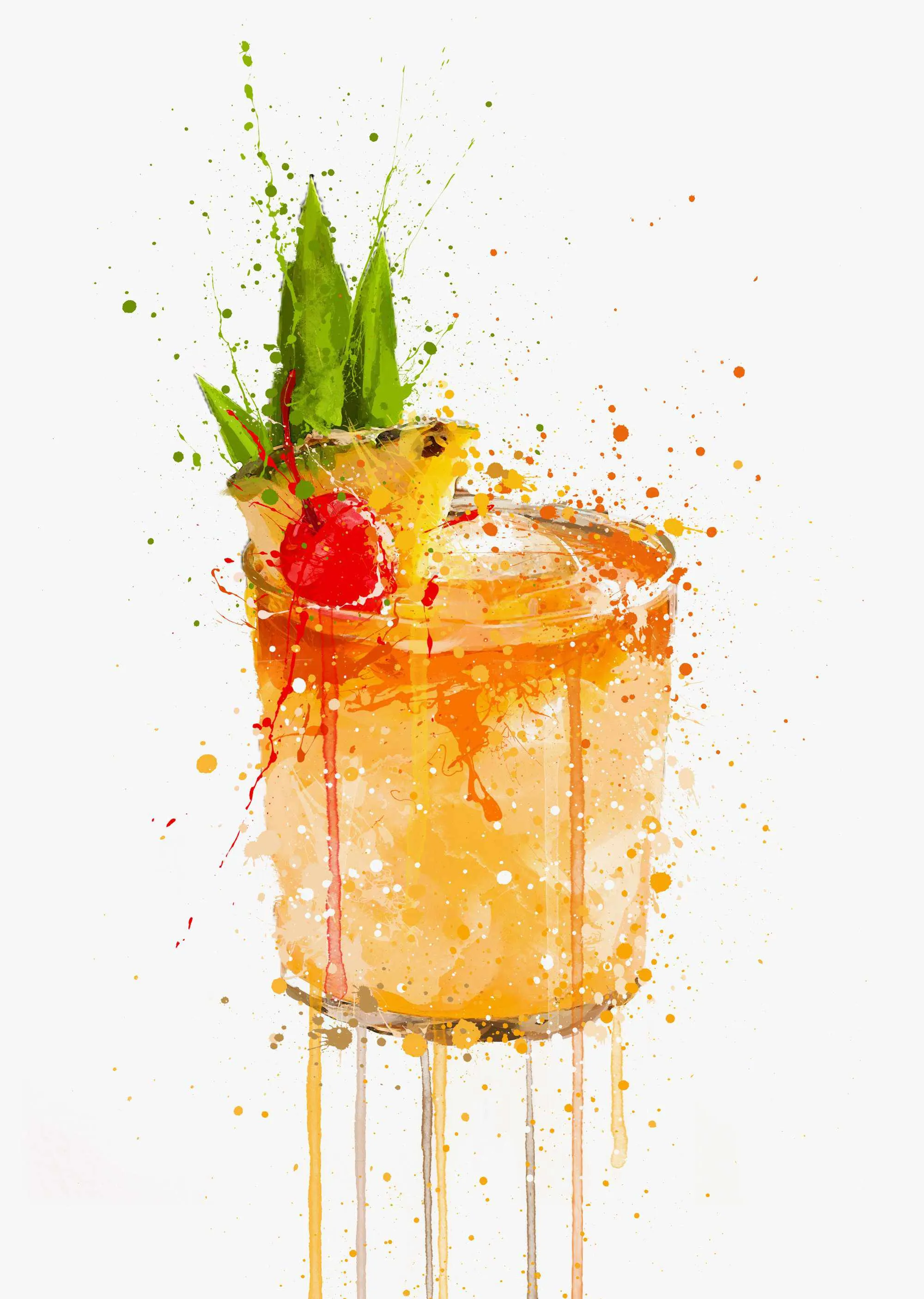 Mai Tai Cocktail Wall Art Print