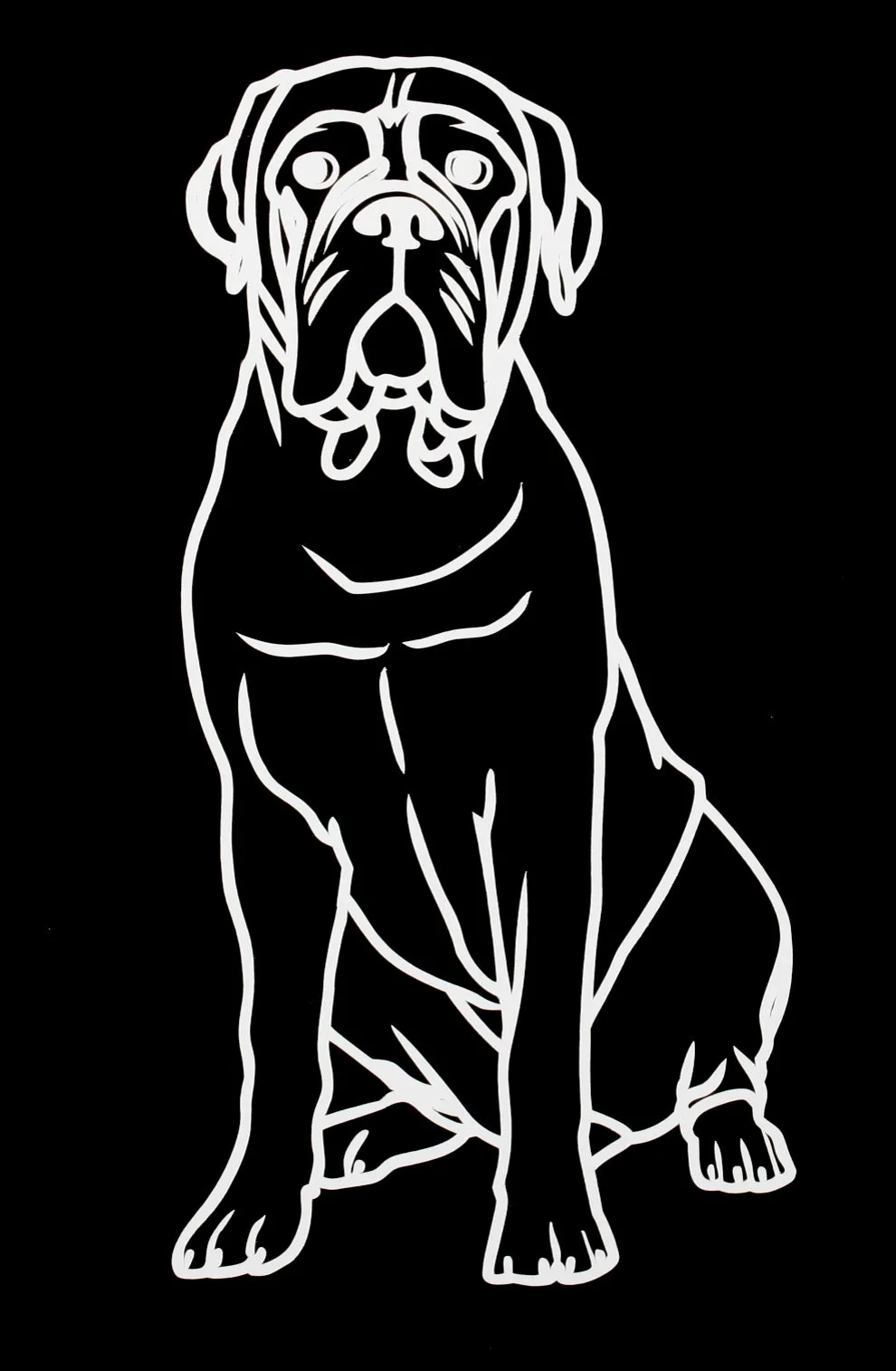 Mastiff Vinyl Decal