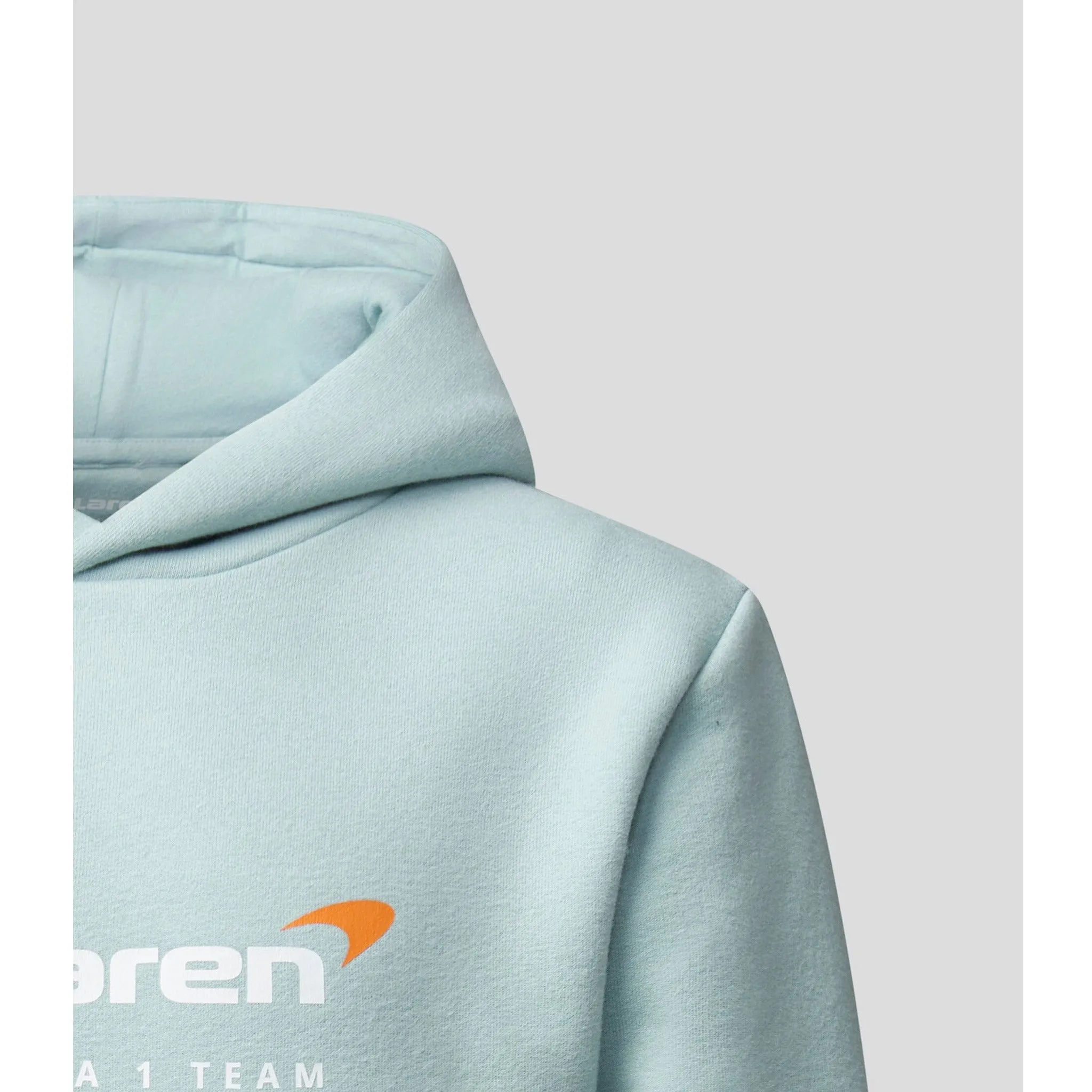 McLaren F1 Kids Core Essentials Hoodie- Youth Papaya/Phantom/Storm Gray/Cloud Blue