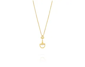 Medium Montana Charm Necklace | Gold Diamond