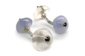 Men's 18kt Gold Moonstones Cufflinks