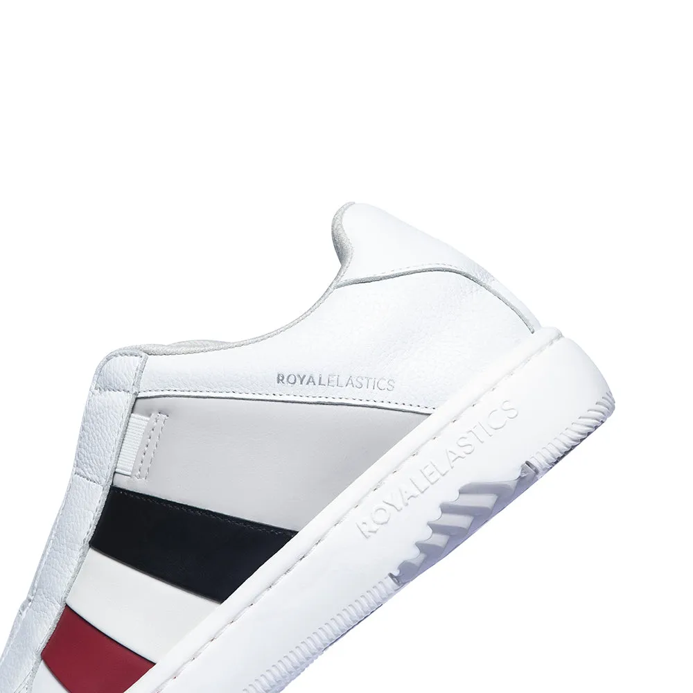 Men's Prince Albert White Leather Sneakers 01402-019