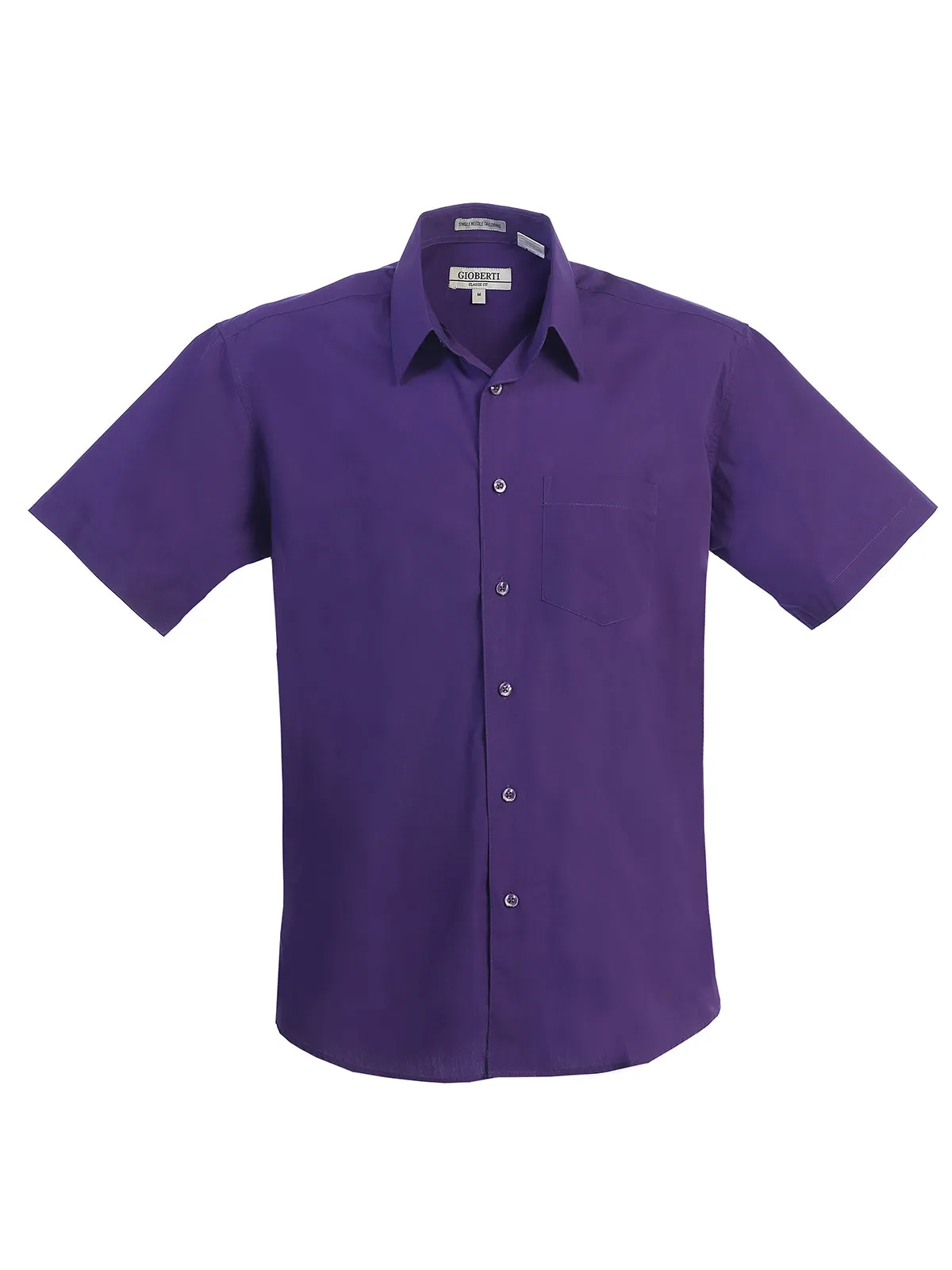 Men's Short Sleeve Shirt, Purple B