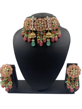 Modern Look Handcrafted Choker Necklace Set For Weddings By Gehna Shop