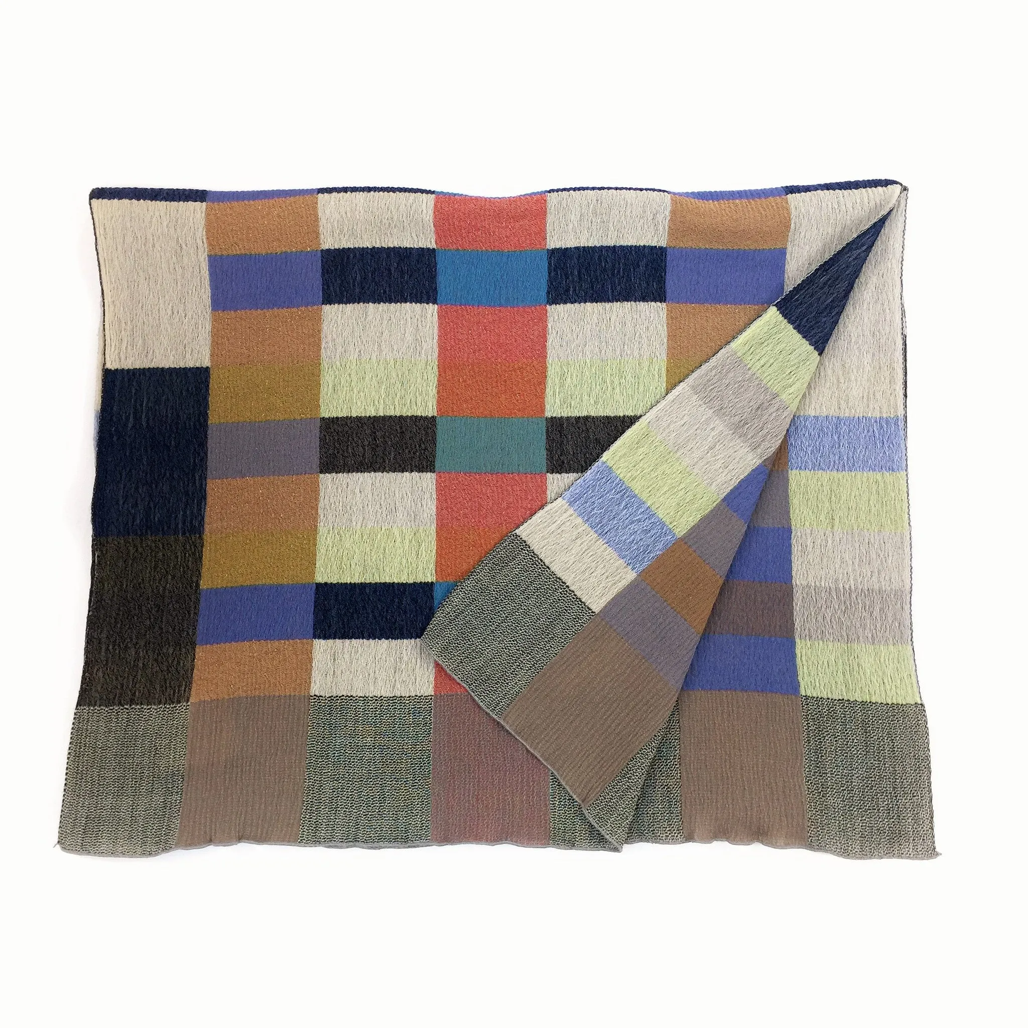 NUNO Shawl: "Geometric Blocks" (Multicolored)