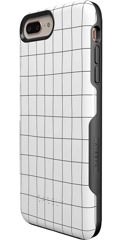 Off the Grid | White & Black Lined Case