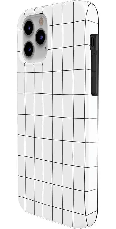 Off the Grid | White & Black Lined Case