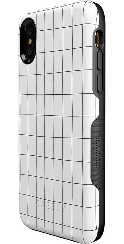 Off the Grid | White & Black Lined Case