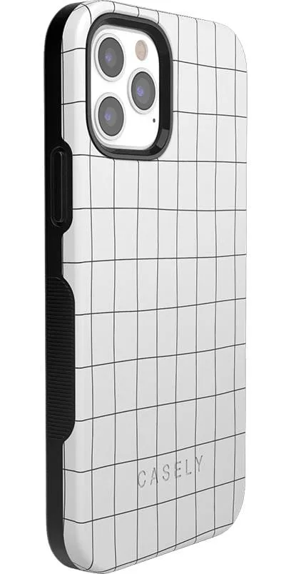 Off the Grid | White & Black Lined Case