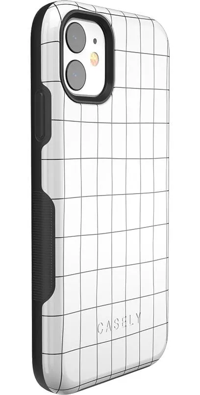 Off the Grid | White & Black Lined Case