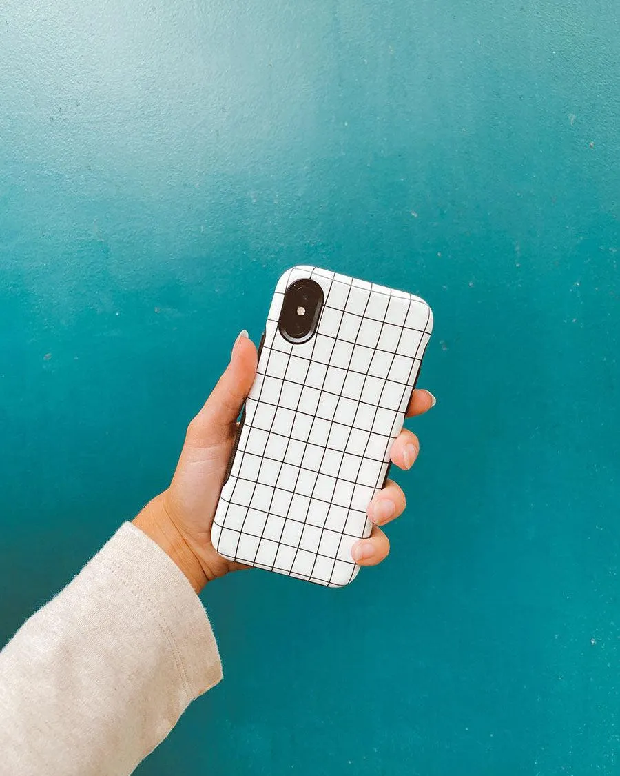 Off the Grid | White & Black Lined Case