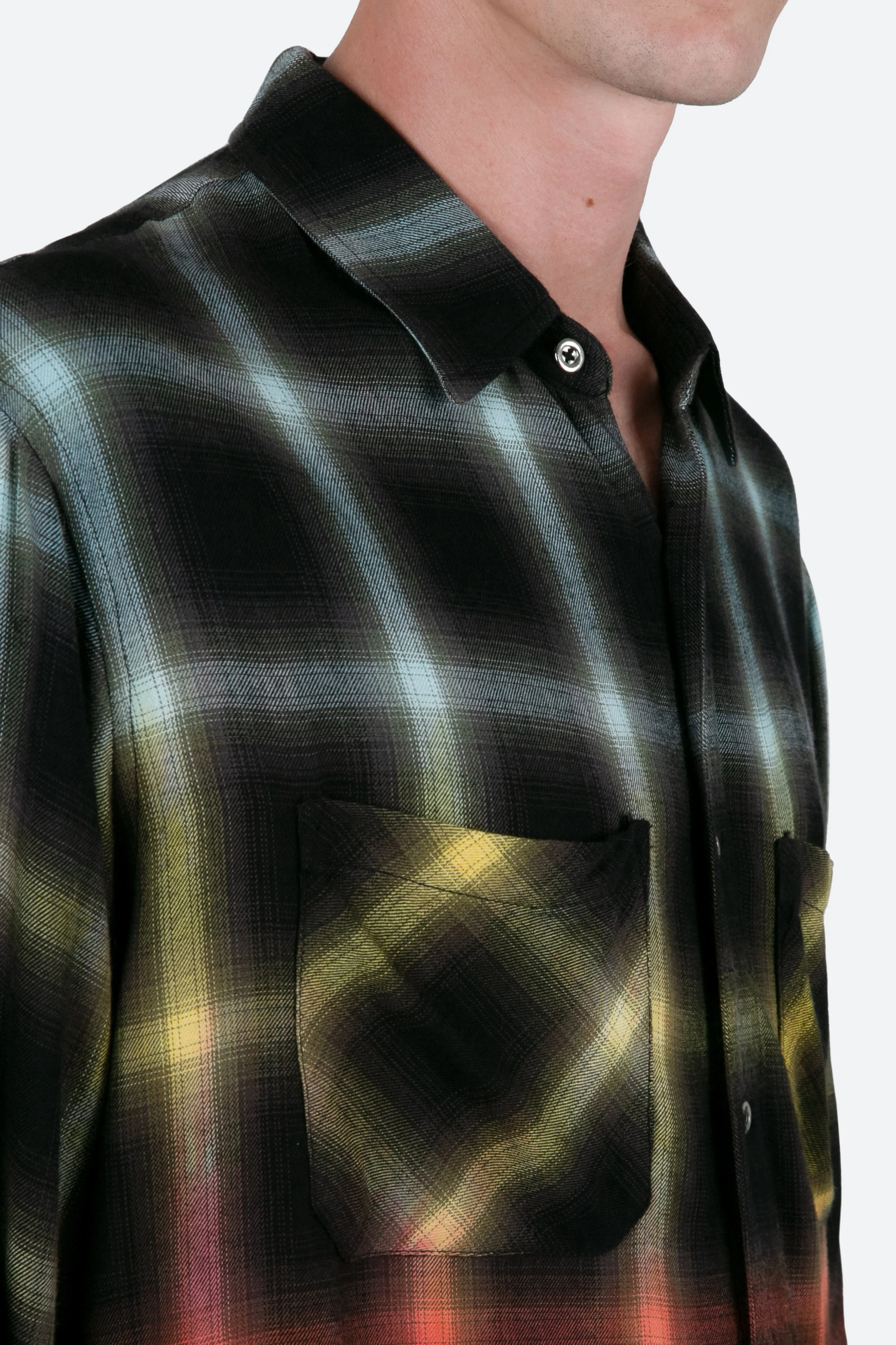 Ombre Flannel Shirt - Multi