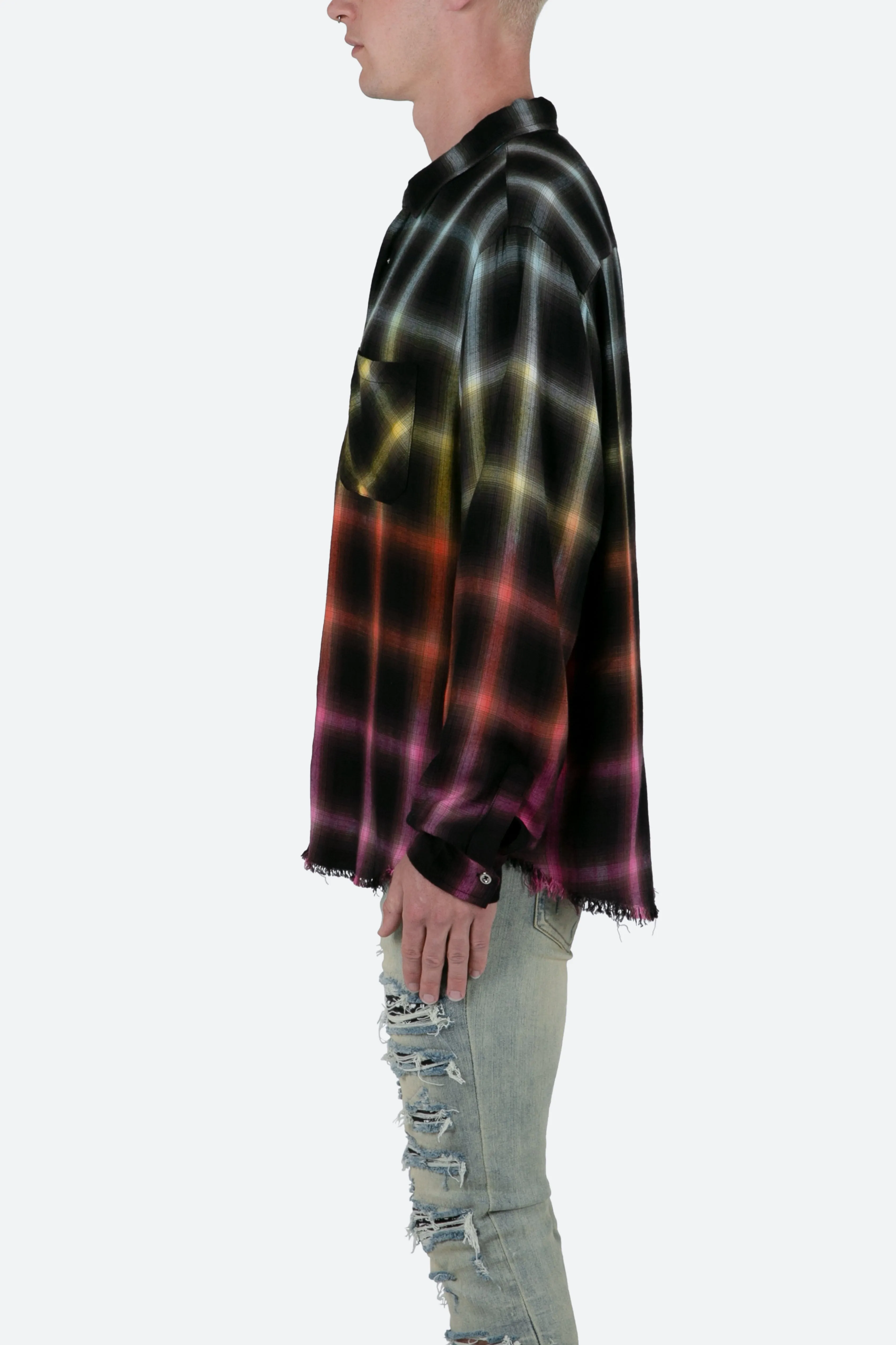 Ombre Flannel Shirt - Multi