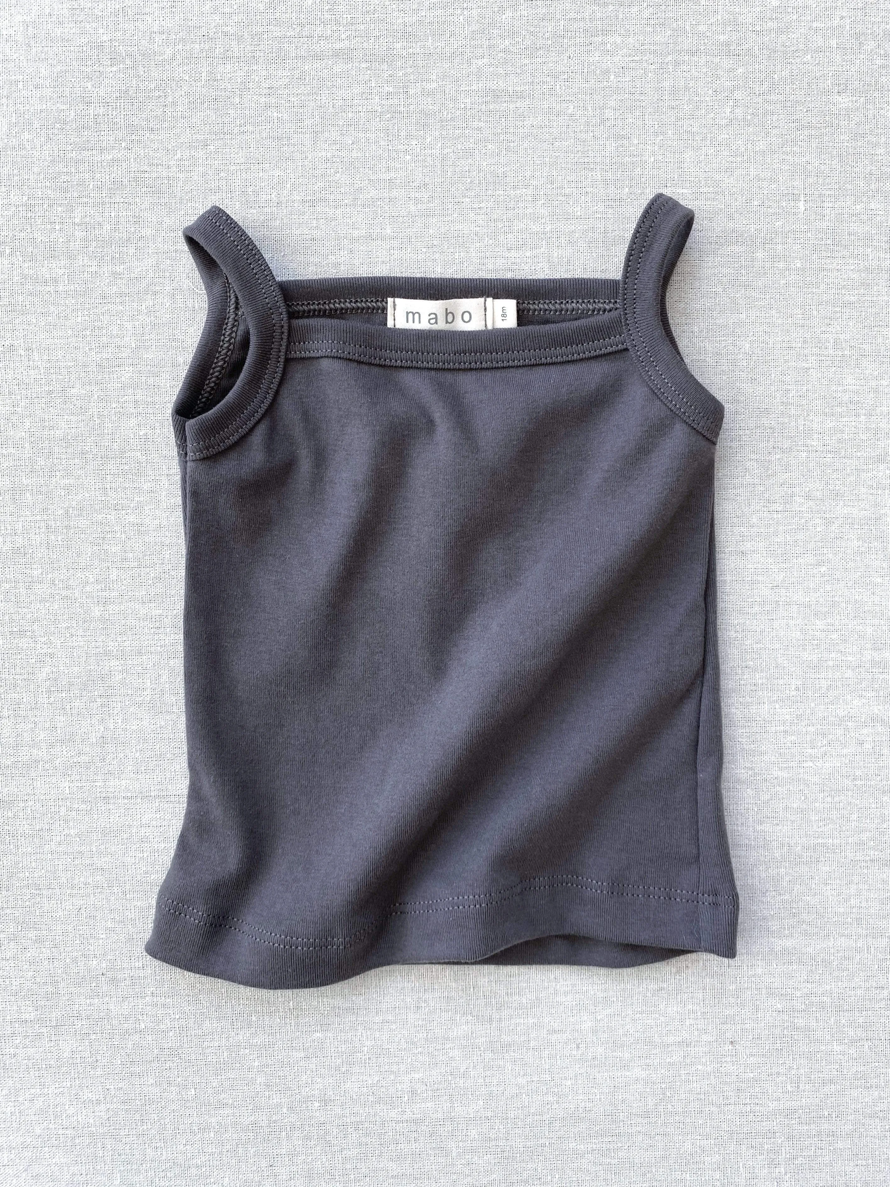 organic cotton camisole - graphite