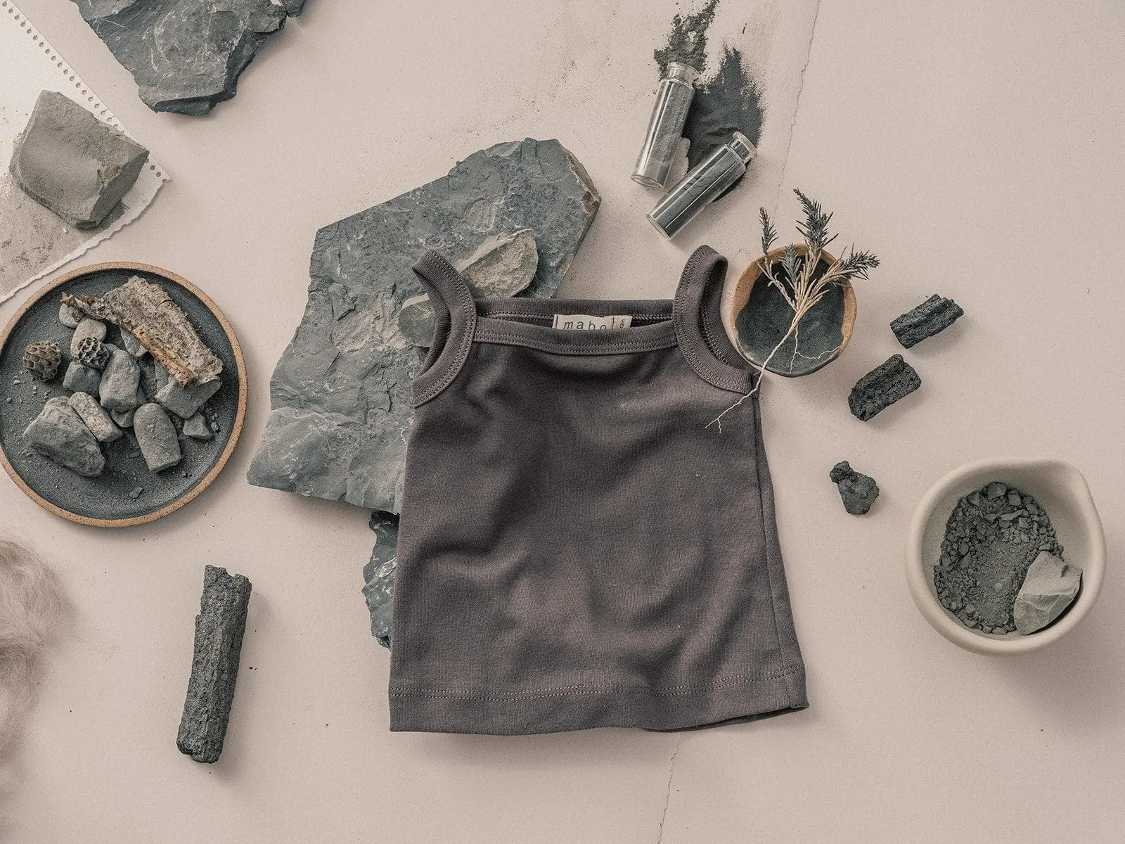 organic cotton camisole - graphite