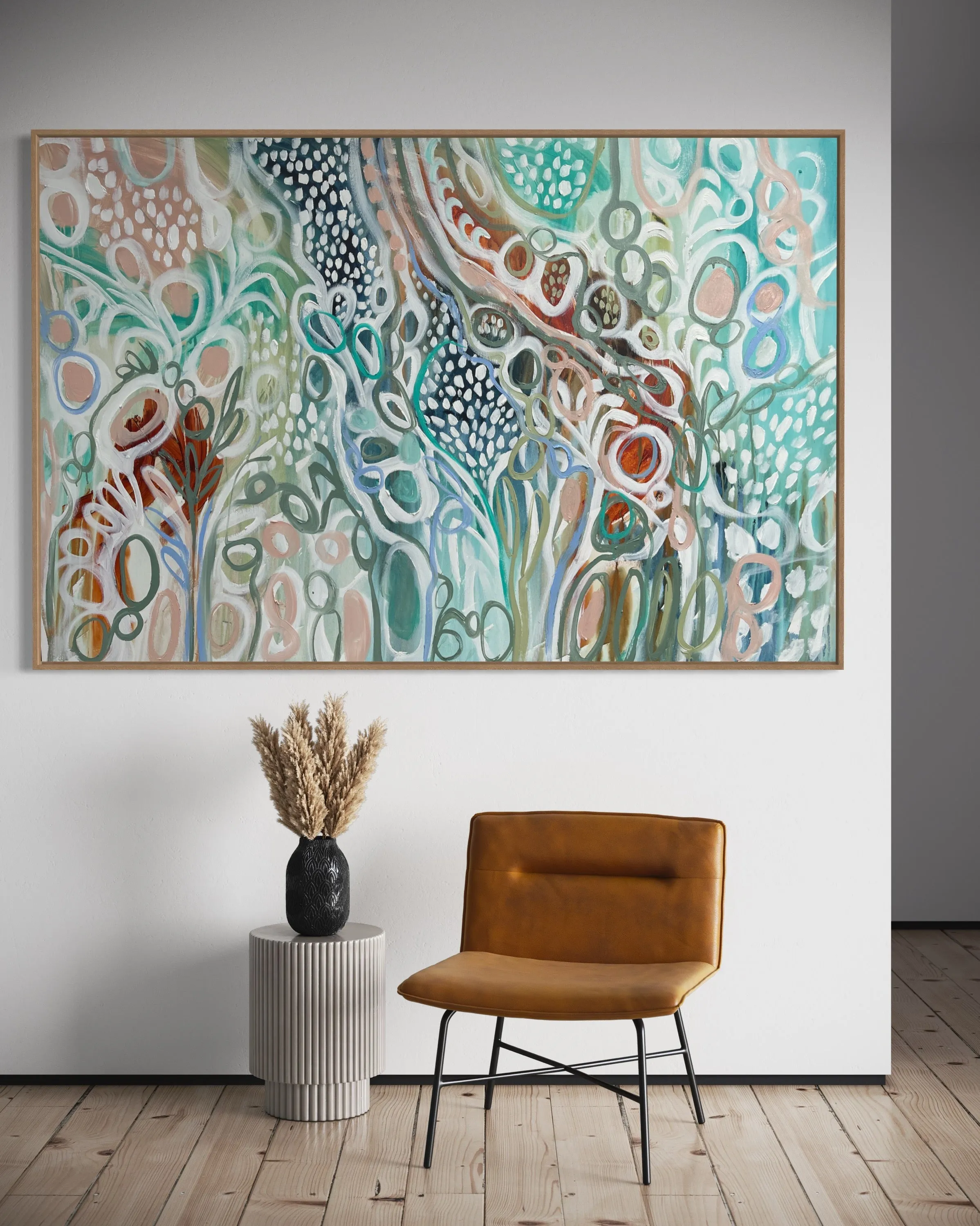 Pathways to Arnhem Land -Original on gallery canvas 100x150 cm