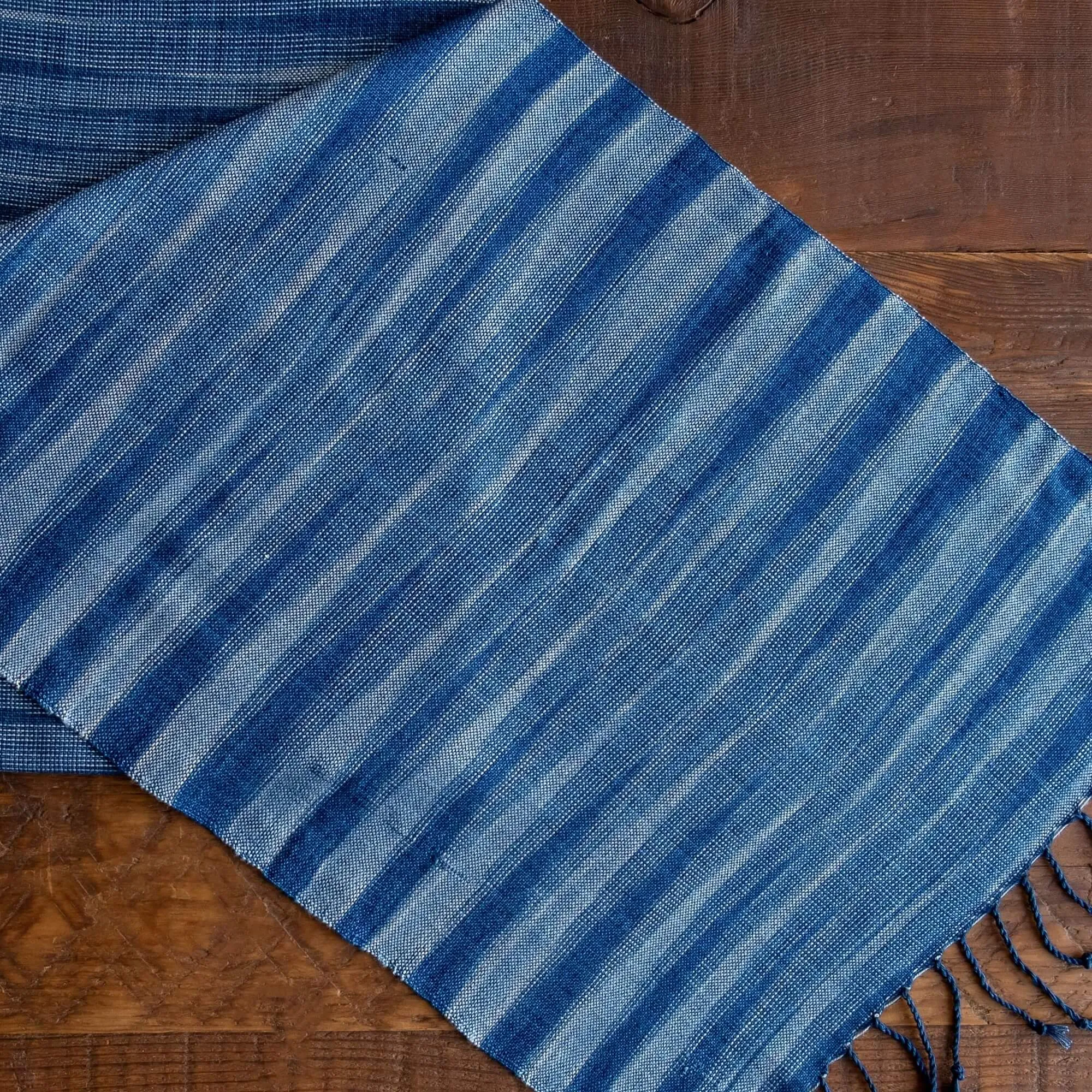 Premium Conical Indigo Scarf