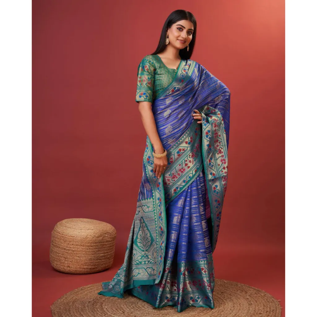 Pure Lichi Party wear Silk Women's Saree